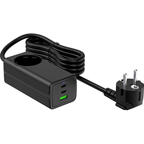 Akyga AK-CH-21 USB Ladegerät 65 W 2x USB-C®, 1x USB-A, Schutzkontakt-Steckdose USB PD Innenbereich