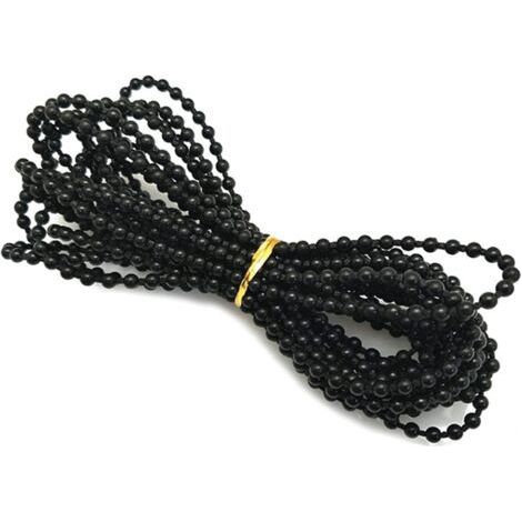 Chaîne de perles pour store, accessoires pour store vertical, pièces de rechange pour chaîne de perles pour store enrouleur (noir) (1/5)