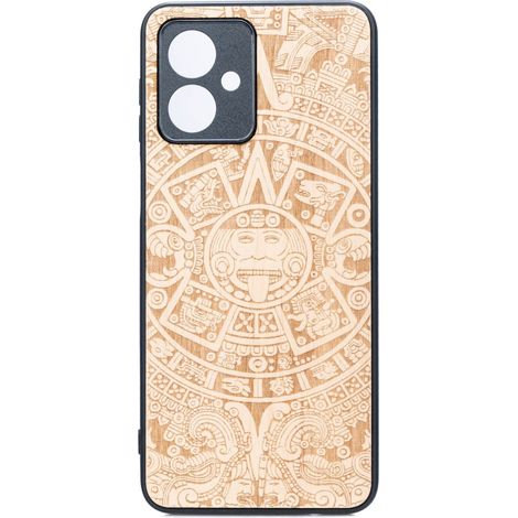 Bewood Holzkoffer für Motorola G54 5G Aztec Calendar Aniegre (1/2)