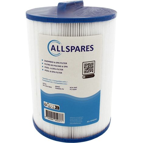 Filtro de agua para spa AllSpares SC714 / 60401 / 6CH-940