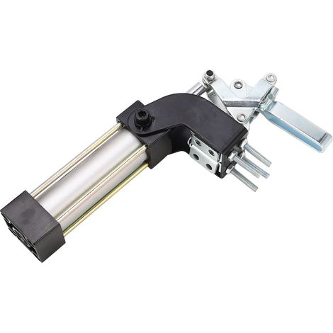 Pince de serrage pneumatique, ouverture à 80°, force de serrage de 100 kg, vérin G1/8" (1/5)