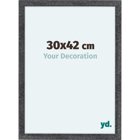 yd. - Cadre photo 30x42 - Gris Patine - MDF - Como (1/5)