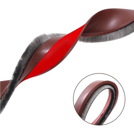 CSPARKV 2.5cm x 1m - brun - Bas de porte profilé à brosse (1/3)