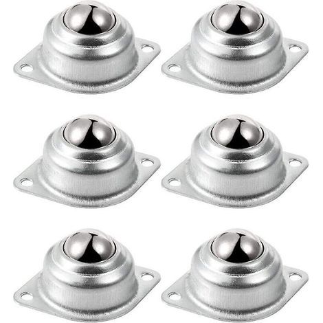 6 roulettes pour meubles, roulettes universelles à billes de 16 mm, capacité de charge 20 kg (1/4)
