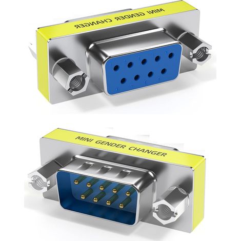 Adaptador serie RS232 DB9 macho-hembra  Gris (1/5)