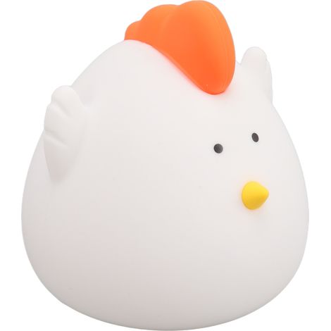 Veilleuse de chevet à 3 niveaux en forme de poulet, en silicone ABS, rechargeable par USB, LED, 1200 mAh (1/5)
