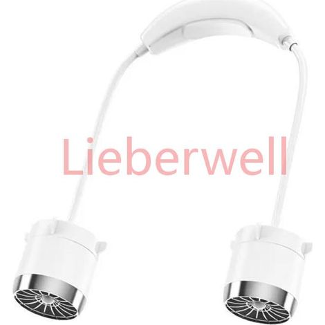 Ventilateur tour de cou portable 100 vitesses recharge USB,C 800mAh puissant flexible silencieux mini ventilateur bureau sport