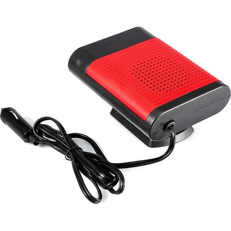 Tragbarer 12V-Elektro-Fensterheizer für Autos, Heizung, Trockner, Windschutzscheibenlüfter, Entfroster (Rot)