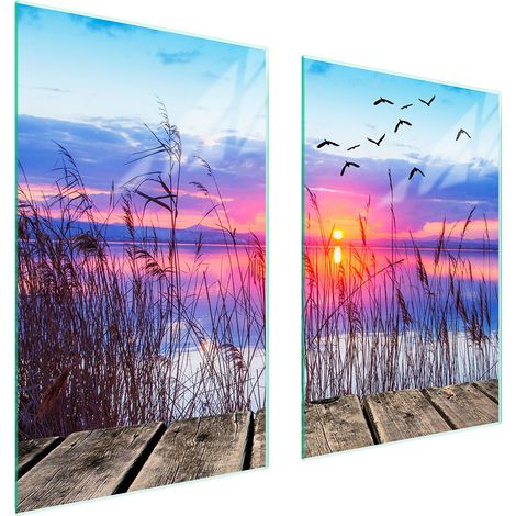 Plaque de protection en verre pour la cuisine, vue 65x52 (1/5)