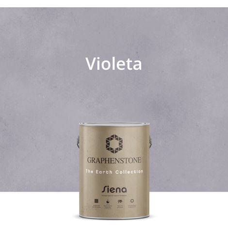 Pintura Ecológica INTERIOR Efecto LIMEWASH Base Cal SIENA Color VIOLETA 4L