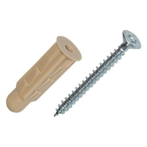 Lot De 40 Chevilles Et Vis À Expansion Ou À Verrouillage De Forme Grapex G8Vsa40 (1/2)