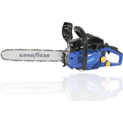 Tronçonneuse thermique 40 cm – Moteur 2 temps 41 cm3 – Système anti-vibration – Démarrage Easy Start – Graissage automatique – Goodyear (1/5)