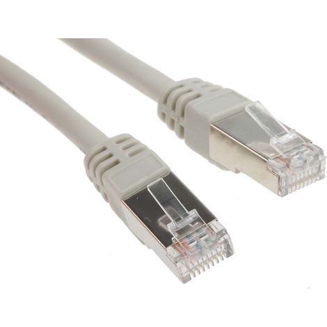 Câble cat 6 Avec connecteur / , FTP, gaine LSZH Gris, 15m ( Prix pour 1 ) (1/2)