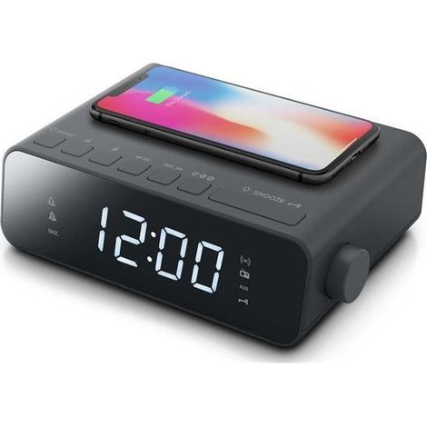 radio reloj despertador dual negro - m175wi - muse -