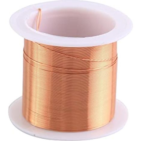Fil Cuivre 15 M, 0,4Mm Bobine D'inductance Cuivre Fil D'aimant Émaillé pour les Inducteurs de Transformateurs (1/4)