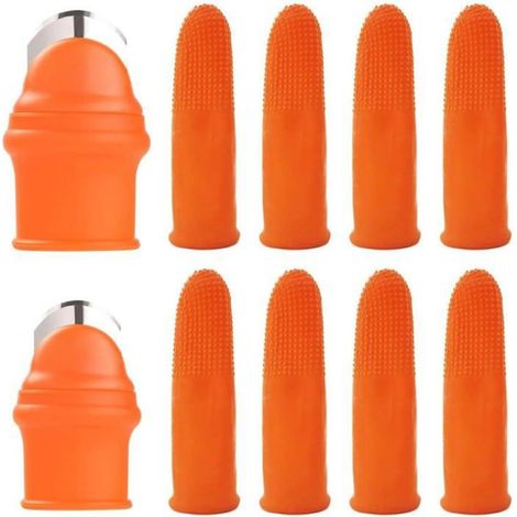 Couteau A Pouce - Séparateur De Doigt En Silicone - Pour Taille Et Récolte De Fruits Et Légumes - Lot De 2