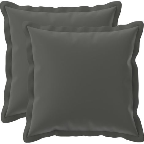Kissenbezug 2 stk. HOUTEN Anthrazit 45 x 45 cm Polyester vidaXL