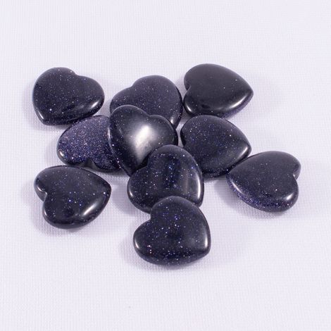 Coeur En Pierre Naturelle Oeil De Tigre 20mm Sans Trou Décoration Amour Cadeau - 1 Pièce (1/5)