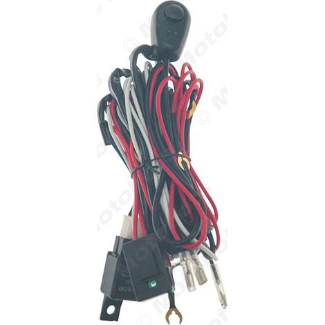 Faisceau de câblage pour interrupteur de bande lumineuse longue (1 à 2), faisceau de câblage pour feux de travail LED automobiles, faisceau de câblage pour la conversion de feux antibrouillard, fourni (1/4)
