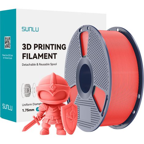 Filamento SUNLU PLA+ 1,75 mm 1 kg (ciliegia) (1/5)