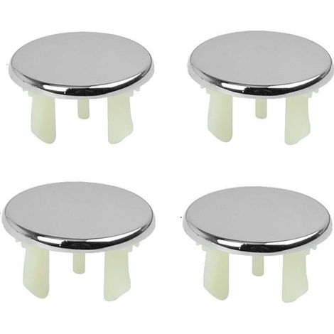 Couvercle de Trop-Plein pour Lavabo,4 Pcs Trop Pleins pour Robinets,Bouchon Trop Plein Lavabo,Cache Trou Evier pour Lavabo,Salle de Bain,Cuisine (1/5)