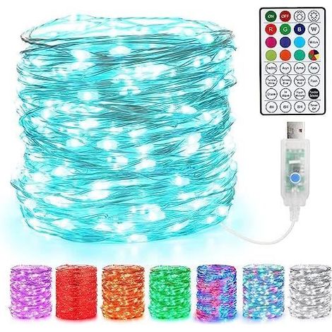 Guirlande Lumineuse - AMOUNE - 10M - 100LED - Multicolore - USB Rechargeable (1/4)