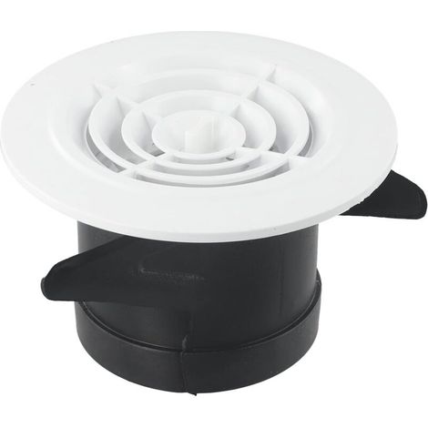 KZQ Bocchetta di ventilazione rotonda regolabile, bocchetta di ventilazione in ABS per pareti e soffitti (125 mm) (1/4)