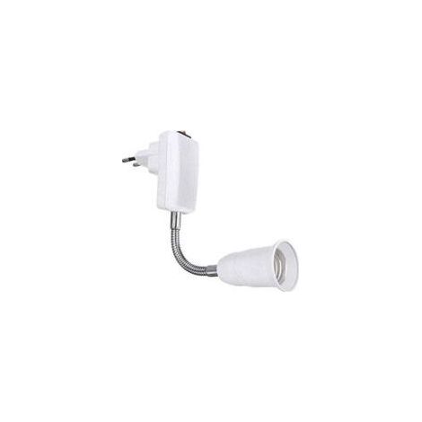 Douille E27 avec Interrupteur pour Lampe Murale Cuisine, AC 220V, Support Lampe Douille E27 à Poser, Spot Lampe Murale sans Fil pour Lampe de Lecture, Lampe de Garage (sans ampoule) - Crezuo (1/4)