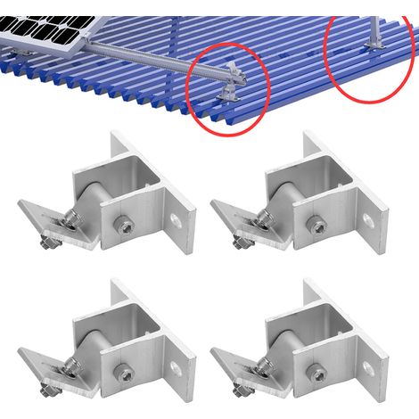 Pied de support avant pour panneau solaire photovoltaïque (1/5)