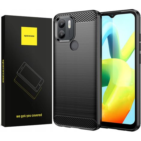 Funda protectora blindada, carcasa trasera de fibra de carbono resistente y sólida para Poco C50. (1/5)