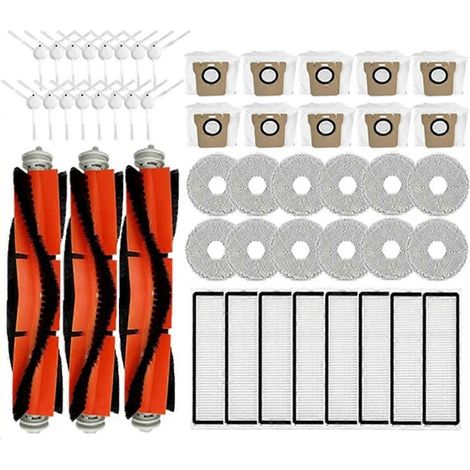 Accessoires pour Omni 1S B101CN B116 X10+ L10S Ultra/S10 Pro : brosse latérale principale, filtre HEPA, sac à poussière (1/5)