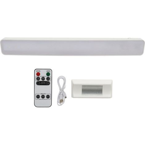 Toivize Weiße magnetische LED-Wandleuchte, fernbedienbar, USB-aufladbar, kein Bohren erforderlich, für Wohnzimmer, Schlafzimmer, Büro, Leseecke (1/5)
