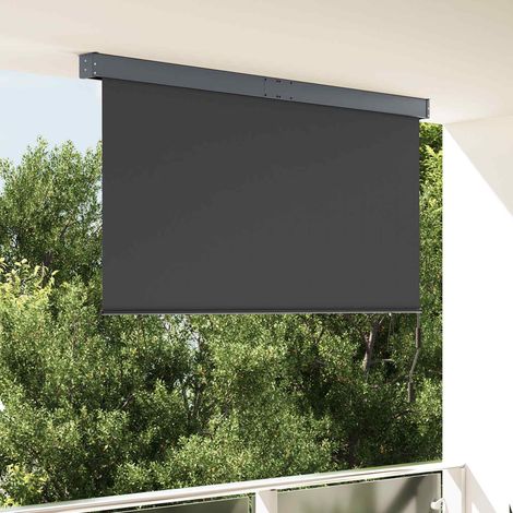 Store enrouleur Anthracite 180 x 250 cm Tissu et Aluminium (1/5)