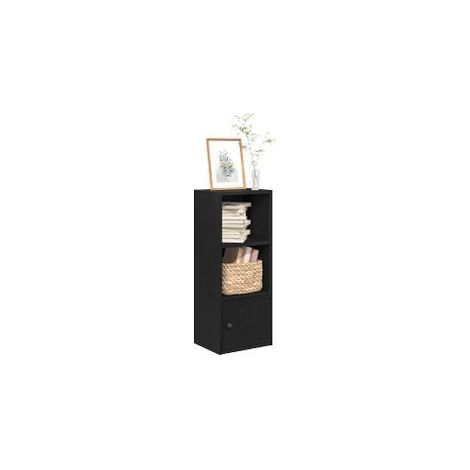 Bibliothèque chêne noir 31x24x77 bois d'ingénierie (1/5)