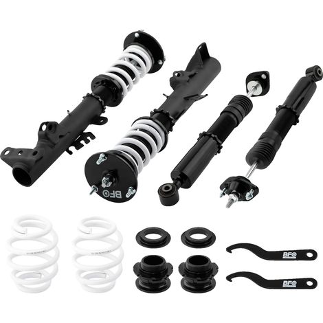 Kit de suspension à coilovers, Acier à haute résistance, Longueur de 71 cm, Compatible avec les modèles BMW E36, Hauteur de conduite réglable, Structure à double tube (1/5)
