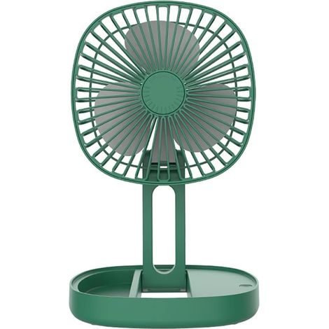 Mini ventilateur de table USB rechargeable, angle réglable, batterie 1200mAh, ventilateur portable avec boîte aromathérapie, ventilateur silencieux pour chambre, bureau, maison (1/5)