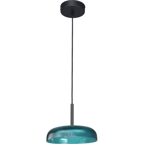 Suspension indus verte striée LED 12W COLLE Italux (1/5)