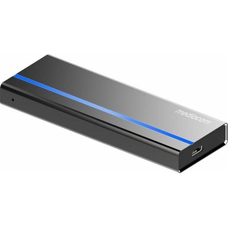 Mediacom M-SSDM2CA contenitore di unità di archiviazione Box esterno SSD Nero M.2 (1/2)