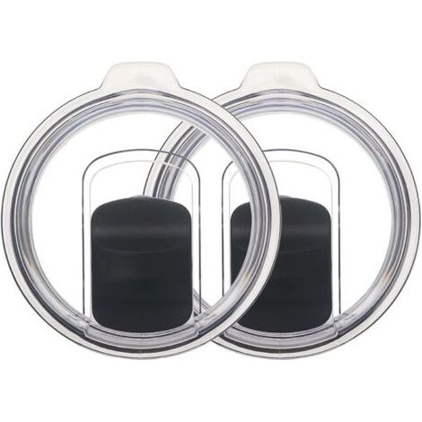 Lotto di 2 Coperchi di Ricambio per Tumbler 20 oz,Coperchio di protezione, Anti-Splash Silicone Coperchio di Paglia di Ricambio per Bicchiere,resistente all'acqua e Resistente,Compatibile con la Coppa (1/5)