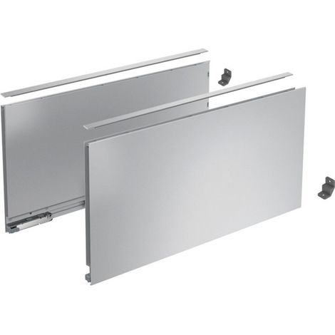 AvanTech YOU Set Zarge Höhe 251 mm, NL 550 mm, silber o. Frontbef.
