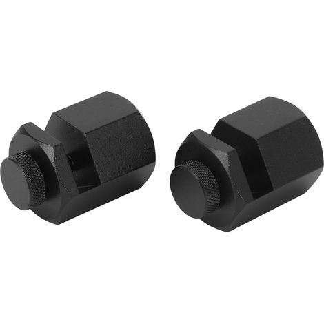 Gabarit pour Équerre Stair Gauge Noir en Aluminium Hexa pour Clip Auxiliaire de Menuiserie