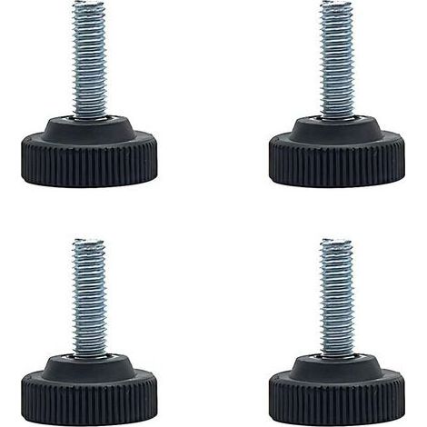4 pieds de nivment réglables, niveau de meuble, vis de nivment de meuble, pieds de nivment réglables avec filetage M8, vis de pied à base ronde pour pieds de machine (1/4)