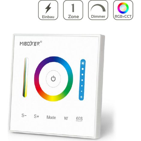 MiBoxer RGB+CCT Wandeinbau Controller 1 Kanal Dimmen Schalten Farbsteuerung 12-24V P3 (1/5)