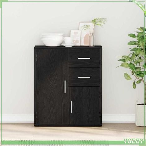Buffet - ABI - Chêne noir - 2 portes - 1 tiroir - 60 x 31 x 70 cm (1/5)