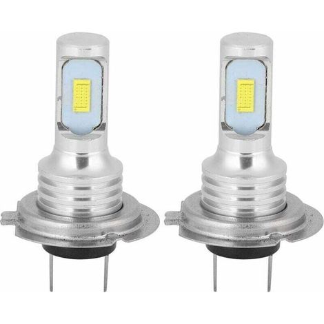 Ampoules LED antibrouillard (lot de 2) 80 W 6000 K universelles H7, blanc ultra-brillant, 12-24 V + ampoule LED H7 (1/5)
