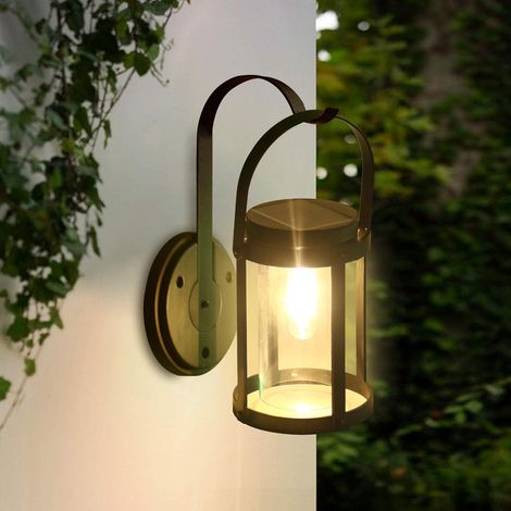 Lanterne solaire d'extérieur moderne pour jardin, lampe solaire à suspendre pour allée, cour, patio (1/4)