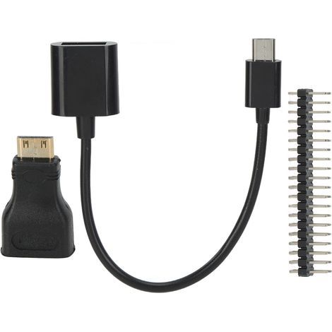Mini-HD-auf-Micro-USB-Buchse-Adapter 40P-Stromkabel für Raspberry Pi Zero Pin Kit (1/5)