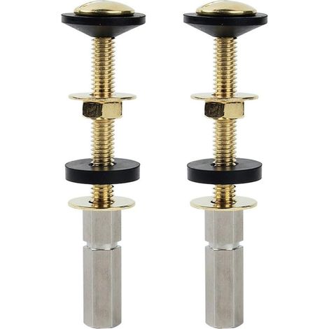 Lot de 2 boulons de réservoir de toilette à cuvette (1/5)