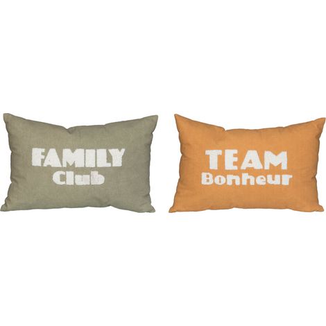 Amadeus - Coussin Team Bonheur 40x60 cm (lot de 2) (1/5)
