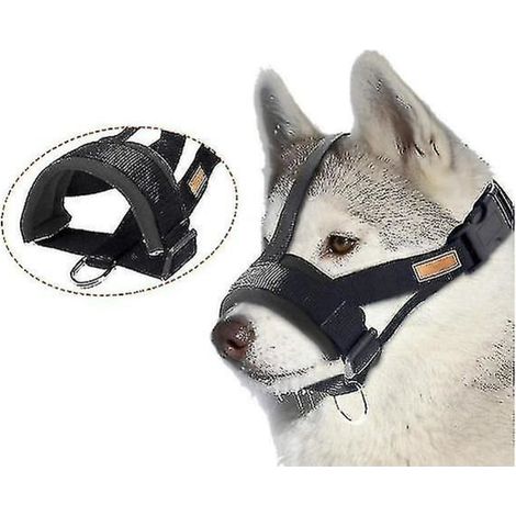 Chien doux anti-morsure aboiement, sécurité, museau respirant en mesh pour chien, harnais confortable, arrêt aboiement, dressage, taille ajustable, protection morsure, accessoire animal. (1/3)